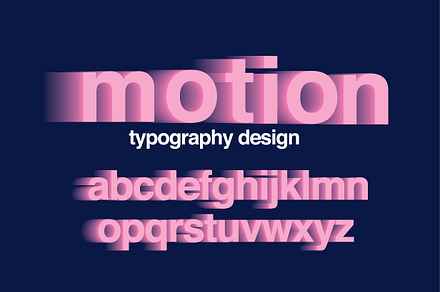 motion blur typography design vector