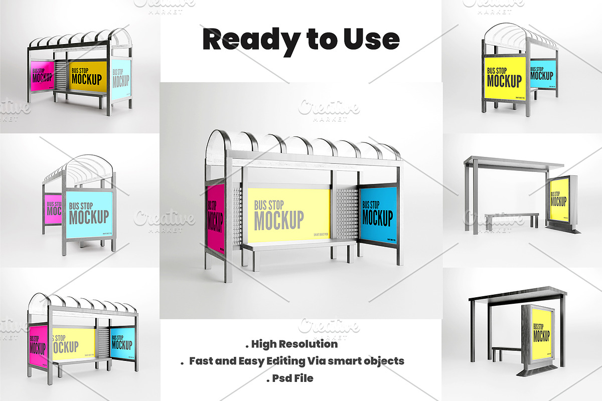 Bus Stand Mockup PSD file., an Advertising Mockup by samsulpassive (Photo 2 of 3)