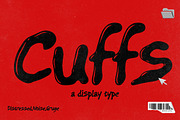 Cuffs Distressed Noise Display Font, a Handwritten Font by dansdesign (Thumbnail 1 of 9)
