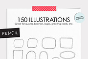Outline Font - Artsy and Raw, a Handwritten Font by pixelcolours (Thumbnail 7 of 11)