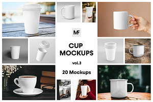 Cup Mockups - Packaging Mockups V.3