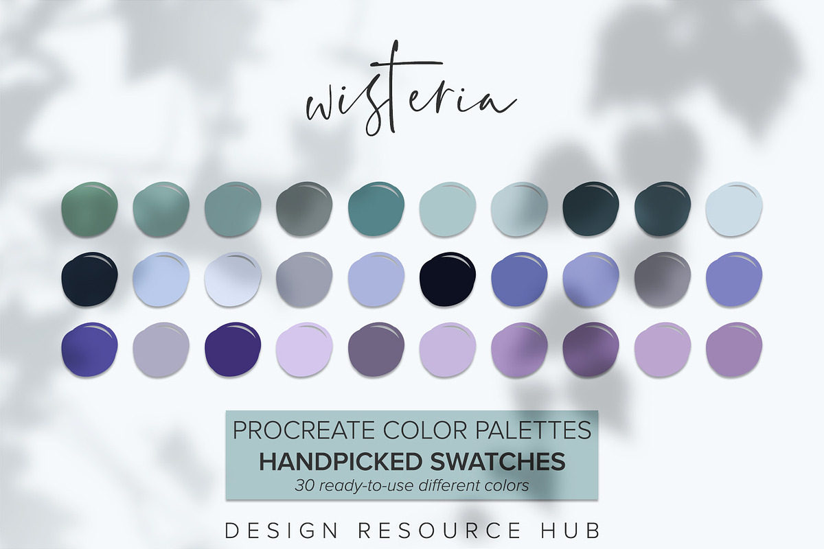 Wisteria Procreate Palette, a Palette Add-On by Design Resource Hub (Photo 2 of 3)
