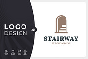 Stairway Logo Template, a Branding & Logo Template by LOGOMAGINE (Thumbnail 1 of 16)