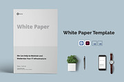 White Paper Template Word, a Brochure Template by azadcsstune (Thumbnail 1 of 12)