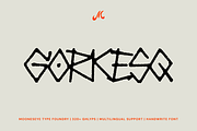Gorkesq - Handwritten Display Font, a Handwritten Font by MooneseyeType (Thumbnail 1 of 9)