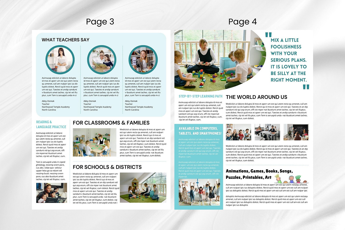 Canva Newsletter Template for Kids preview 8