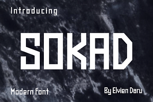 Sokad - Display Font