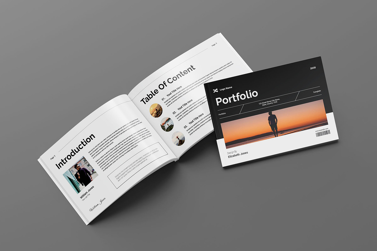 Modern Portfolio Landscape Template, a Magazine Template by Seeing-art (Photo 2 of 10)
