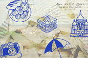 Paris Doodles Line Art, a Decorative Illustration by Blumensdiary (Thumbnail 4 of 11)