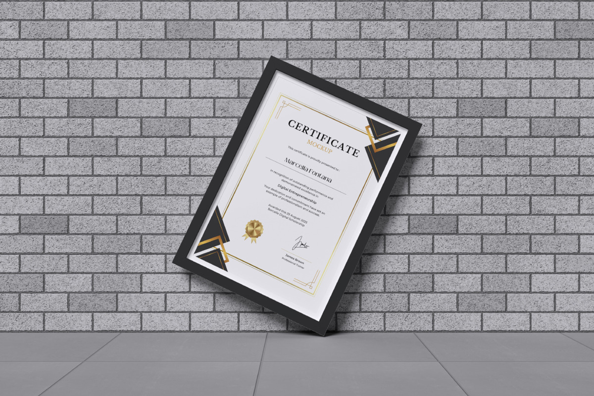 Certificate Mockup Bundle Set, a Merchandise Mockup by Rielismee (Photo 4 of 5)
