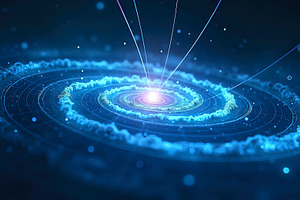 a visualization of magnetic field li, a Photo by LOGOCREATIVE