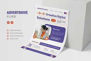Advertohive Agency - Flyer, a Flyer Template by Esensifiksi.studio