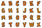 Fall Alphabet Sublimation Clipart, an Illustration by DreamPrint404 (Thumbnail 3 of 4)
