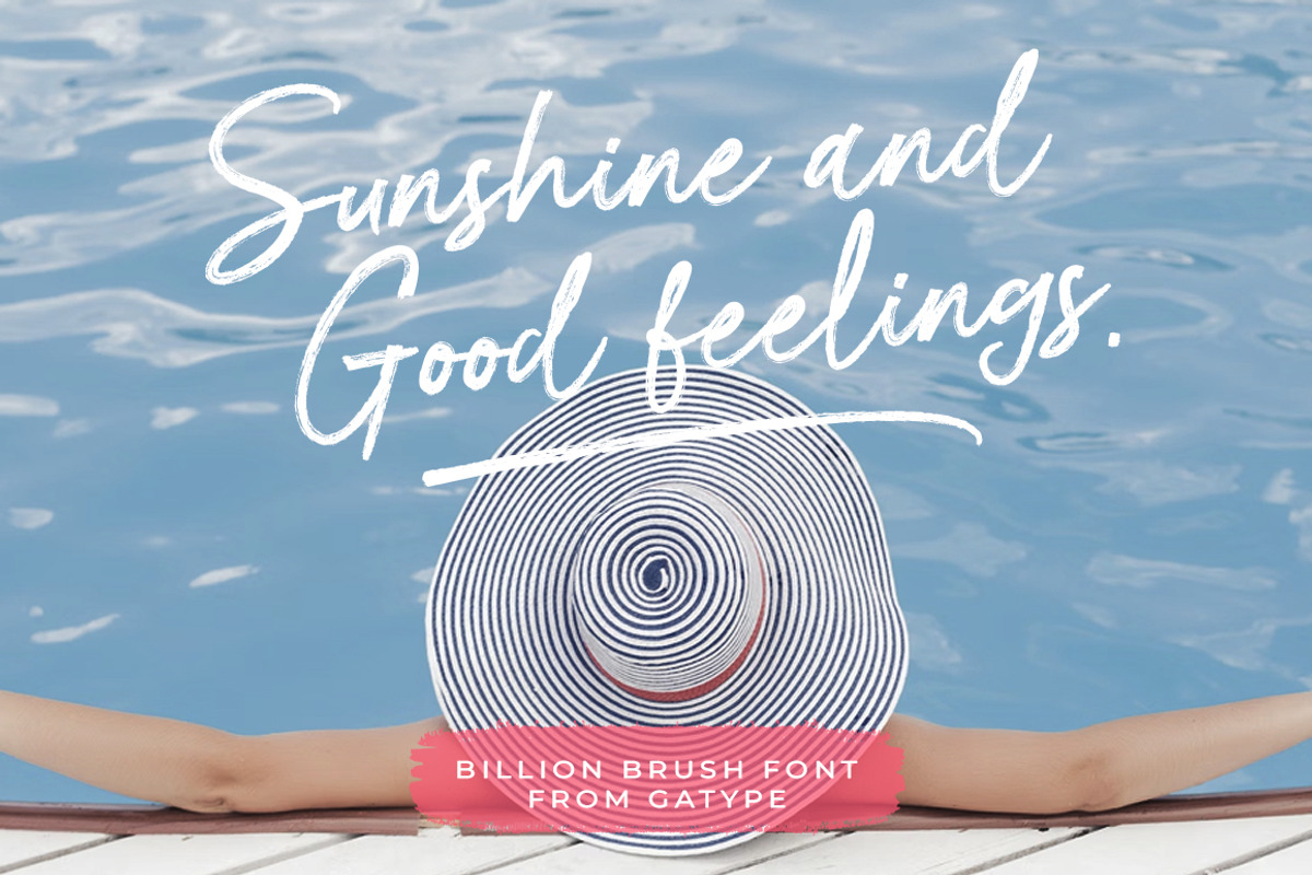 Billion Brush, a Handwritten Font by Gatype (Photo 5 of 8)
