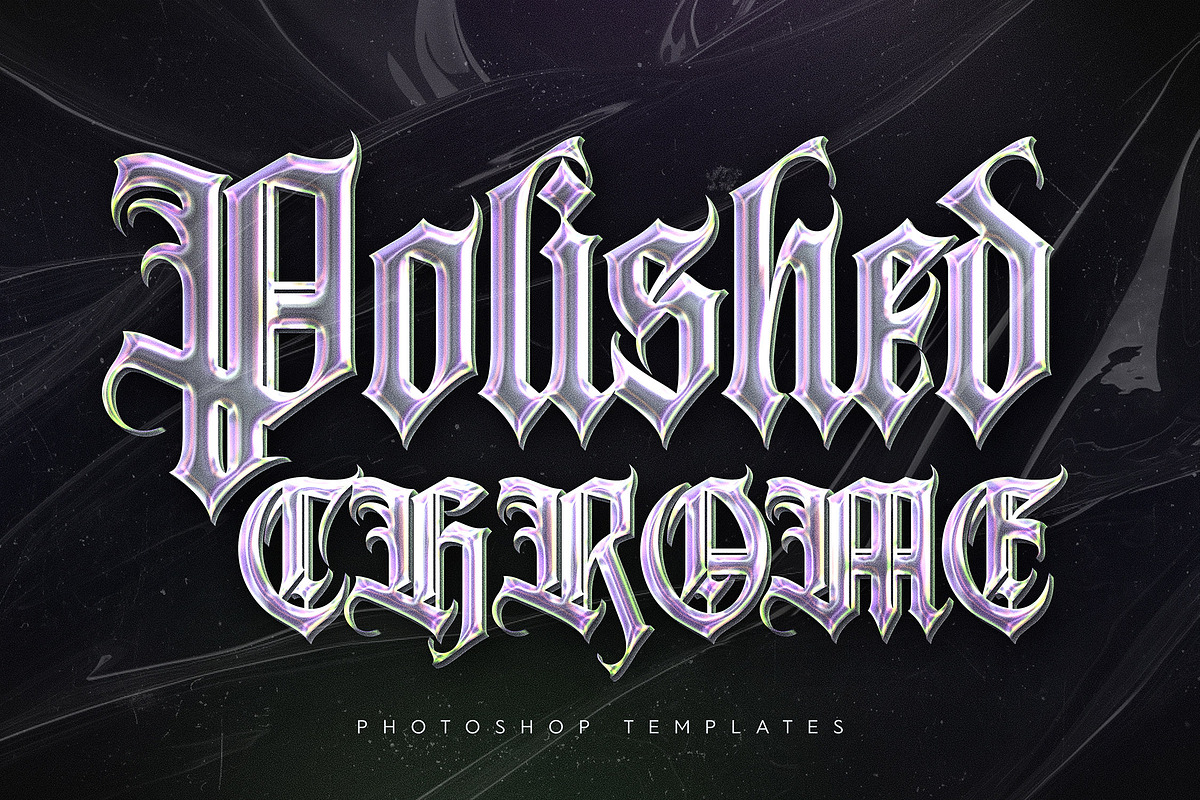 Chromium Vibes Text Effects, a Layer Style Add-On by Andrew Skoch Design (Photo 5 of 7)