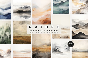 ABSTRACT NATURE PRINTS GALLERY, a Background Graphic by Lana Elanor