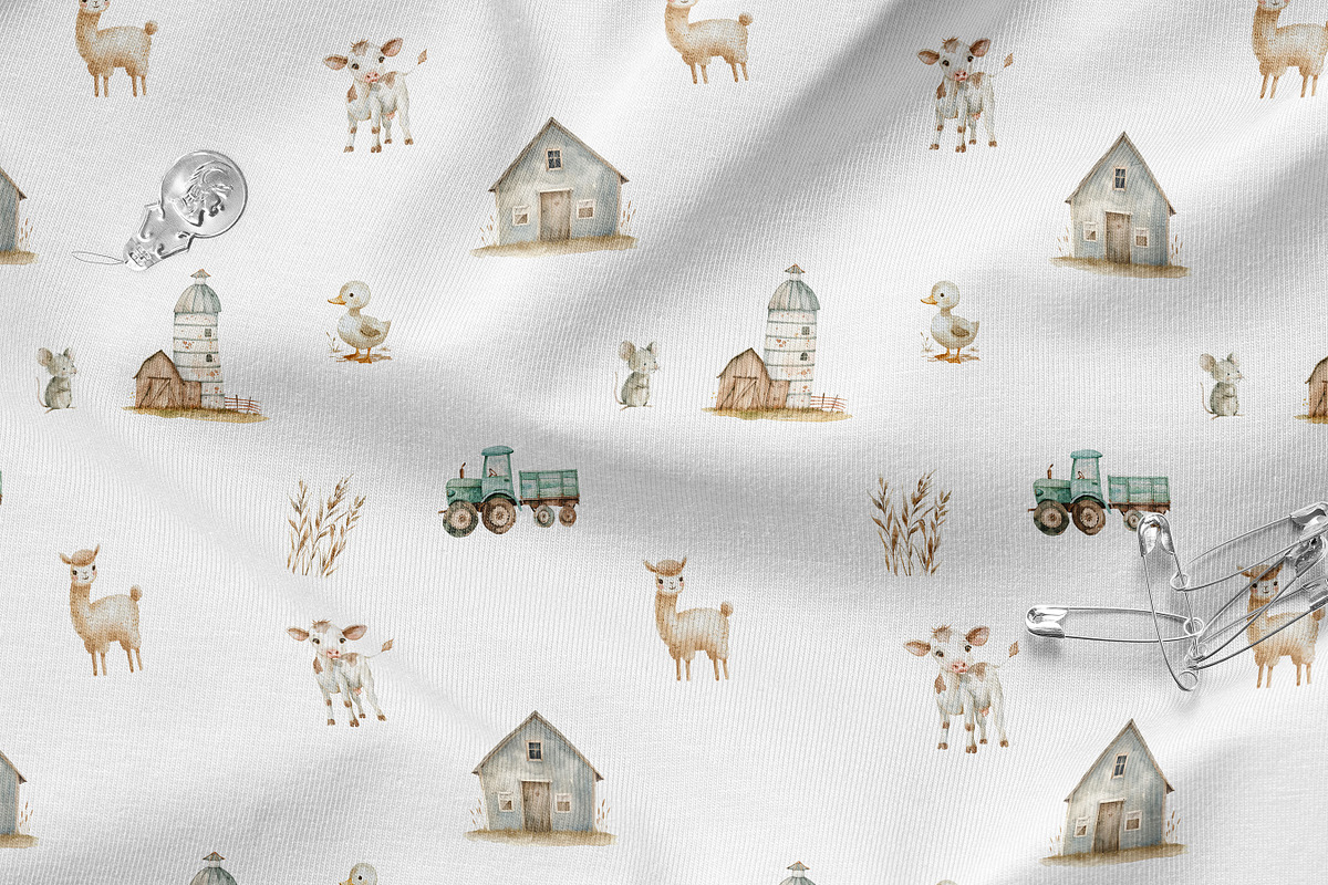 Nursery Little Farm Animals Set, an Object Graphic by Pati Paints (Photo 7 of 12)