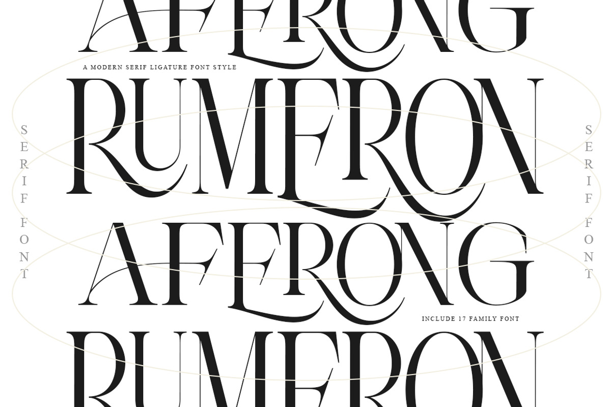 Theron Enroma | 17 Font Style, a Serif Font by IM Studio (Photo 4 of 9)