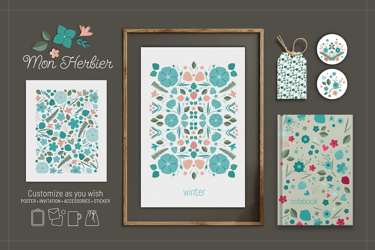 Herbarium collection, a Pattern Graphic by AnneCeline (Photo 1 of 11)