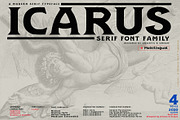 ICARUS - Serif font family, a Serif Font by Artistic & Unique (Thumbnail 2 of 15)