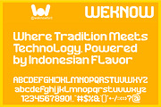Makanan Indonesia font, a Sans Serif Font by weknow (Thumbnail 5 of 9)