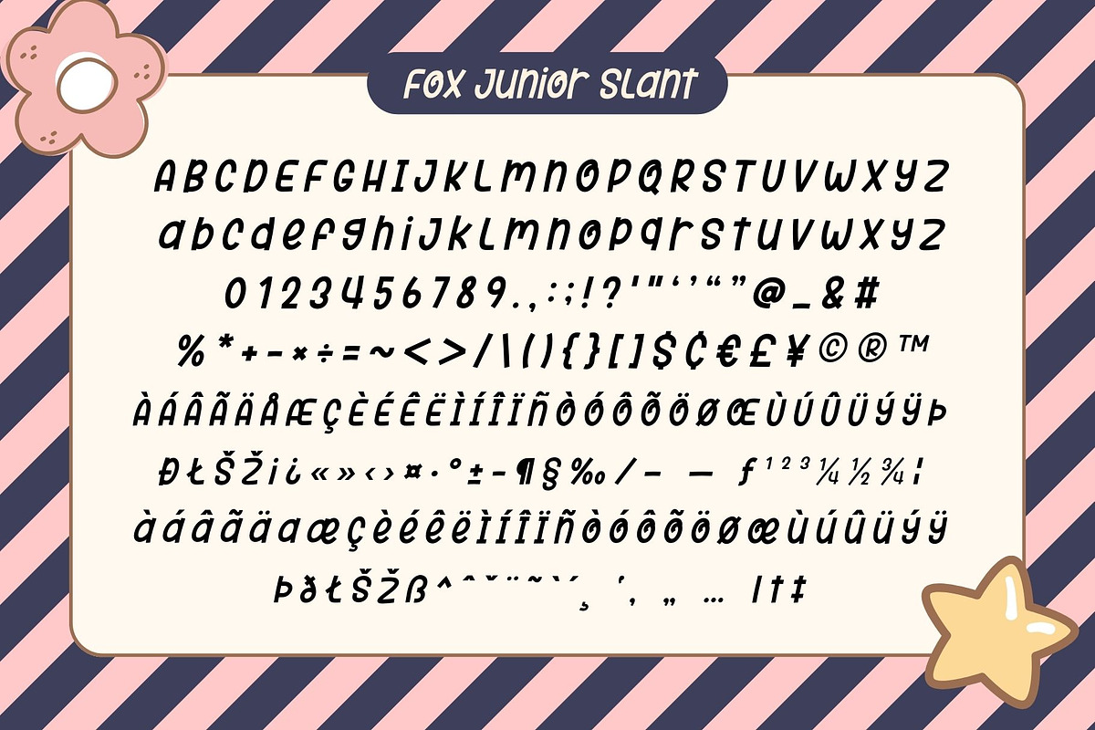 Fox Junior 6 Font Styles, a Symbol Font by Fox7 By Rattana (Photo 12 of 14)