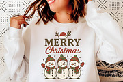 Merry Christmas Snowman Sublimation, an Illustration by Libby Wishes (Thumbnail 2 of 5)