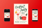Cocktail Party Flyer, a Flyer Template by Aiyari Graphic (Thumbnail 1 of 3)