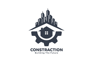 Construction Logo | Real Estate, a Branding & Logo Template by Master Design