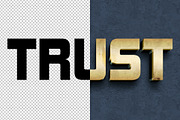 Trust 3D editable text effect, a Layer Style Add-On by Hello Muh (Thumbnail 2 of 2)
