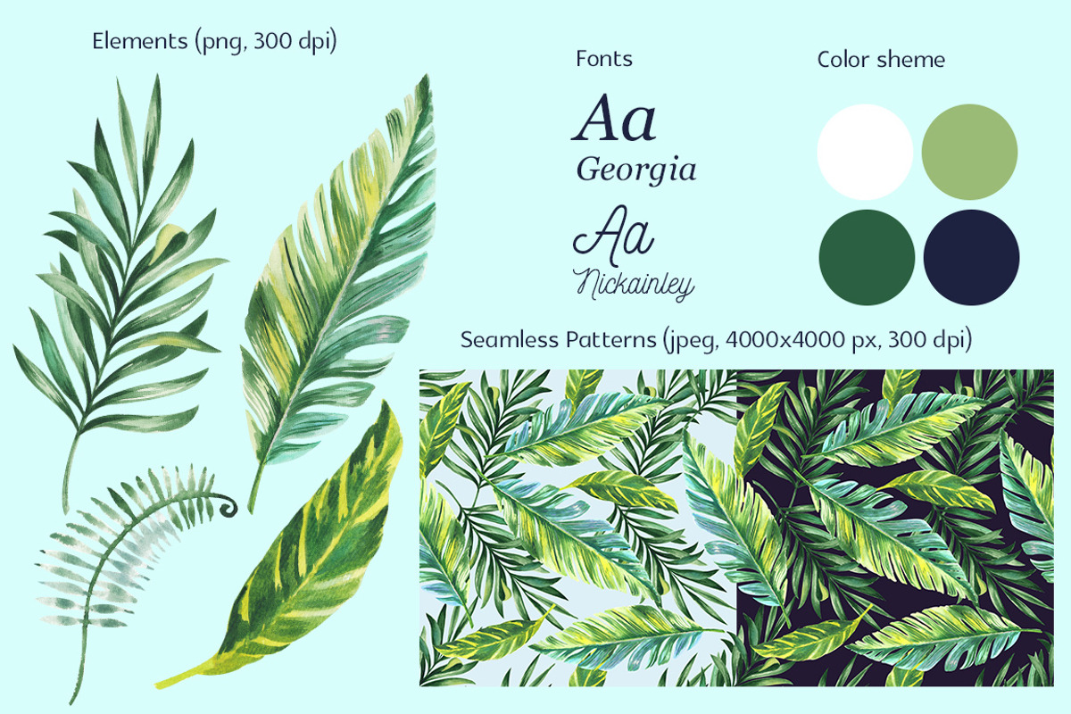 Tropical Day and Night Wedding Suite, an Invitation Template by HannaSymo (Photo 11 of 11)