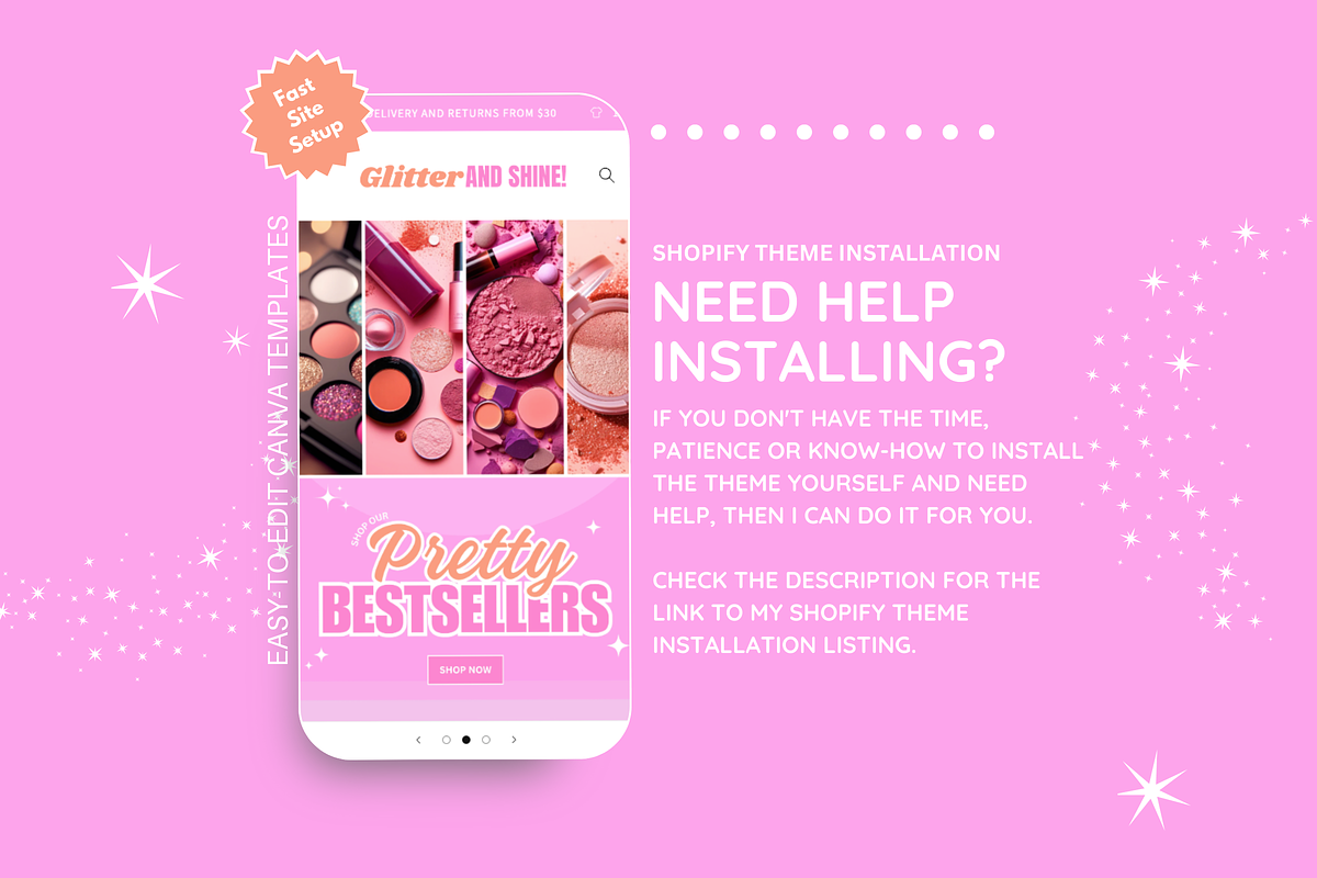Makeup Shopify Theme, a Shopify Template by SunshineStudioBoutique (Photo 8 of 9)