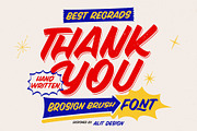 Brosign Brush Typeface, a Handwritten Font by alit design (Thumbnail 18 of 20)