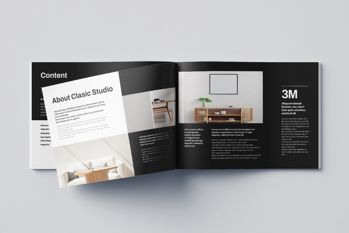 Design Portfolio Landscape Template, a Brochure Template by Pixelpick (Photo 3 of 9)