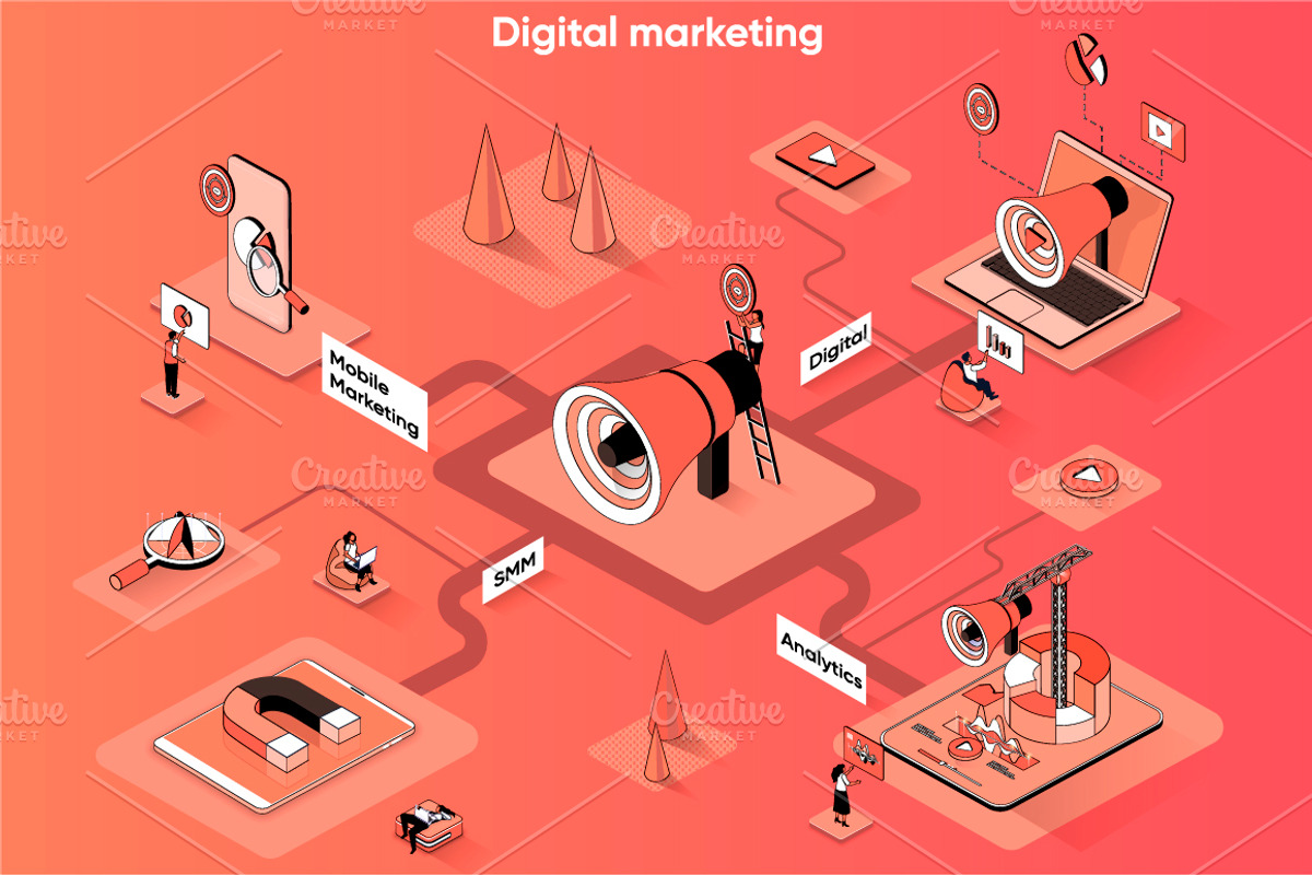 Isometric 3D Vector Illustrations, a Templates & Theme by alexdndz (Photo 14 of 32)