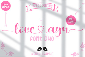 Love Ayu - Wedding Fonts Script Love