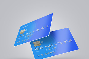 Realistic Credit/Debit Card Mockup