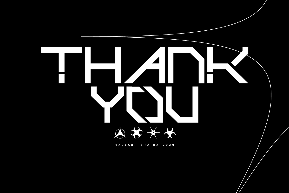 VB Trulyfe - Futuristic Display Font, a Sans Serif Font by VALIANTBROTHA (Photo 9 of 9)