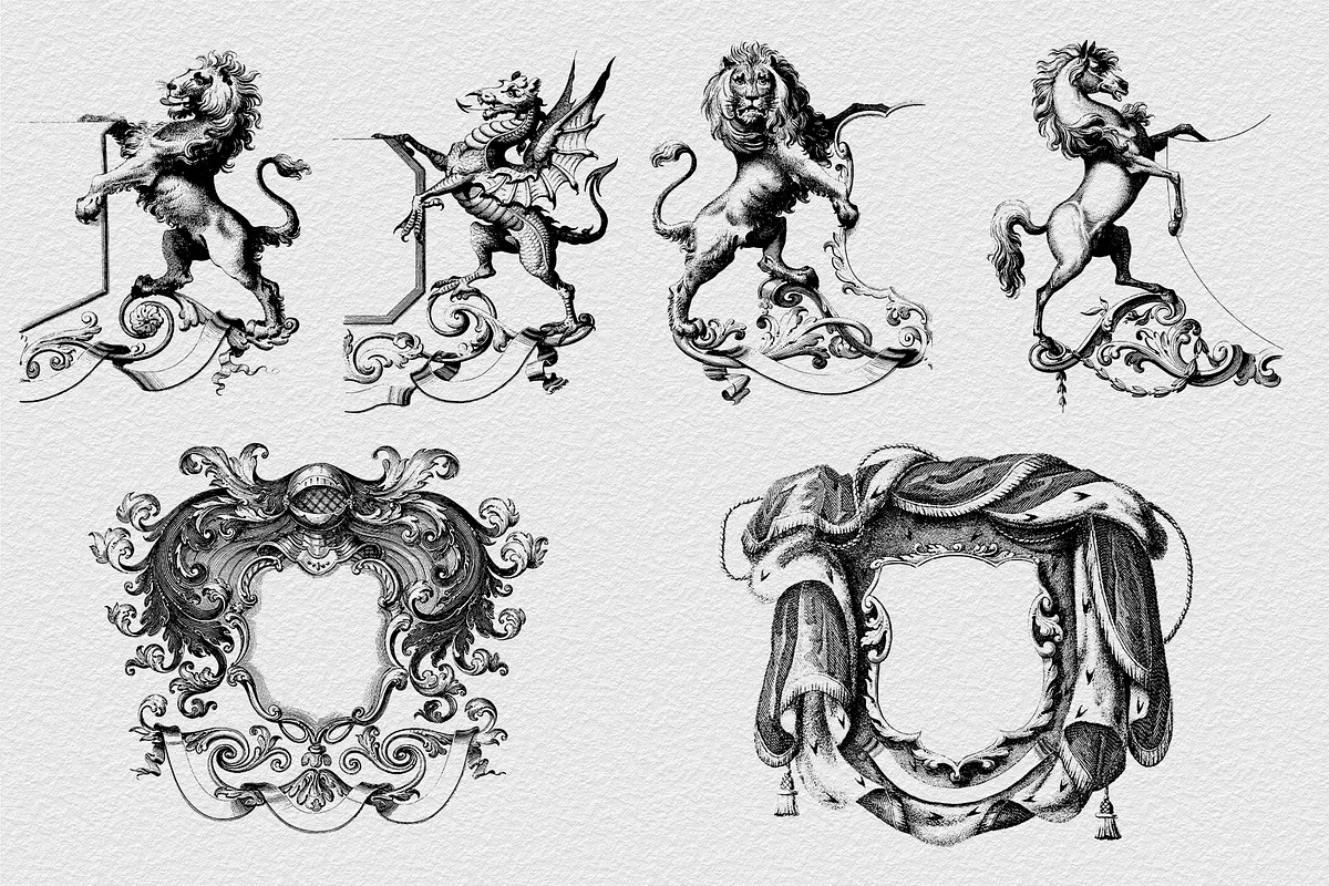 Procreate Heraldic Crests & Emblems, a Brush Add-On by AW Studios (Photo 9 of 9)