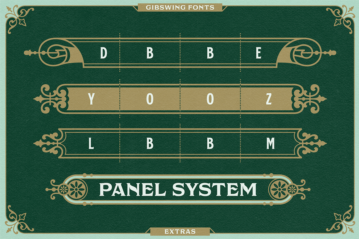 NS Gibswing Fonts + Extras, a Font by Novisouldado (Photo 10 of 11)