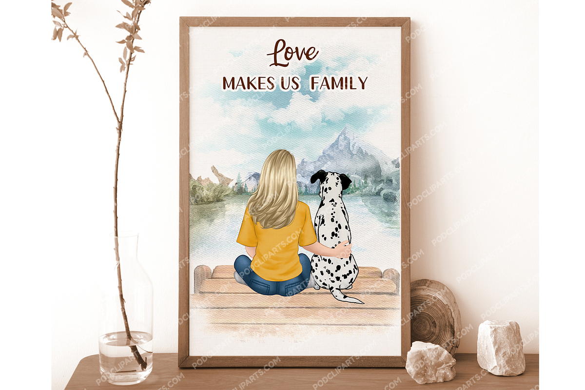 Dog Mom, Best friends Clipart PNG, a Person Illustration by Podcliparts (Photo 7 of 7)