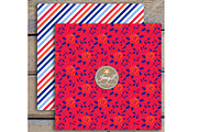 Royal Blue Floral Digital Papers, a Pattern Graphic by JennyL Designs (Thumbnail 3 of 3)