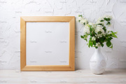 Square frame mockup with viburnum, a Mockup by TasiPas (Thumbnail 3 of 4)