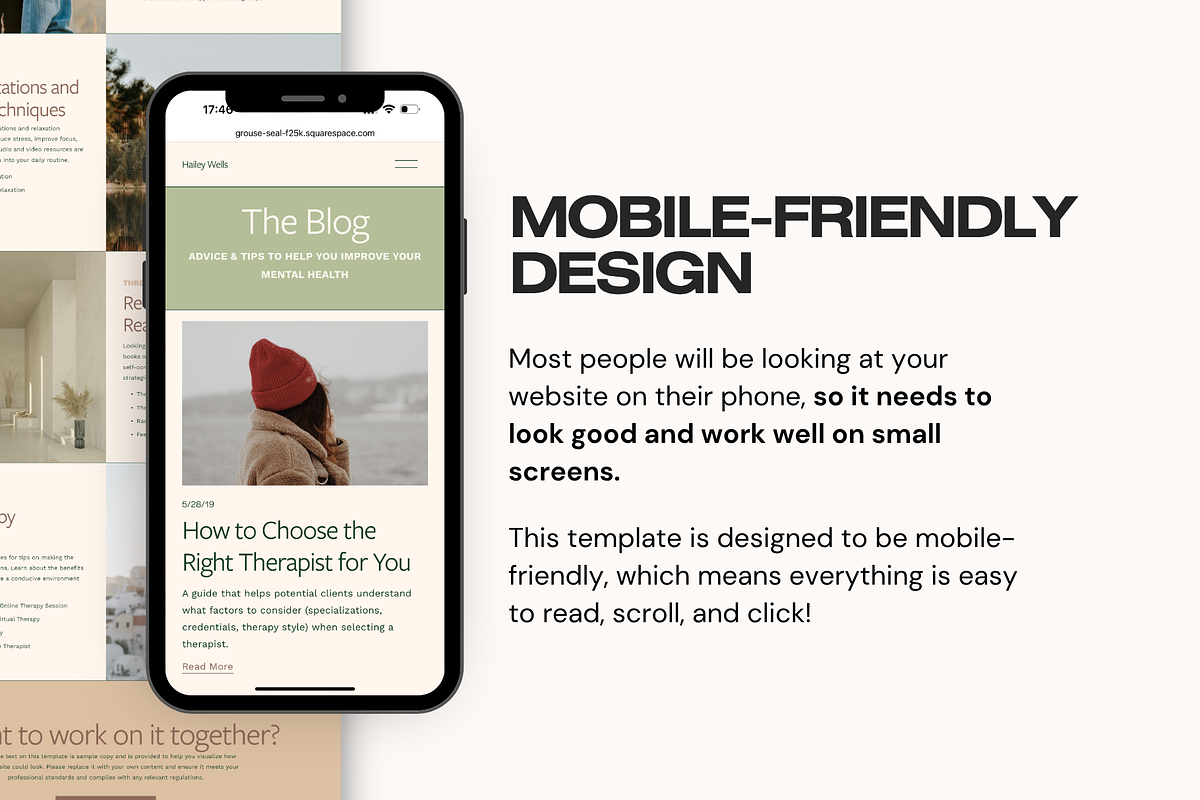 Squarespace 7.1 Website Template, a Squarespace Template by molly ho studio (Photo 7 of 10)