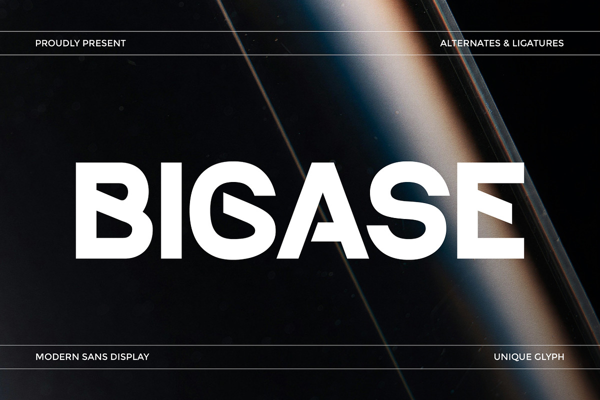 Bigase - Modern Sans Display Font, a Sans Serif Font by Flawless And Co (Photo 1 of 10)