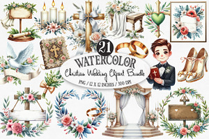 Watercolor Cute Girl Clipart Bundle, an Illustration by Designking