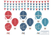 Americana Hot Air Balloons, an Illustration by Amanda Ilkov (Thumbnail 4 of 5)