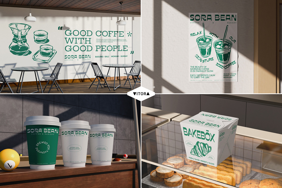 SORA BEAN - Coffee & Bakery Mockups, an Advertising Mockup by Vitora Mockup (Photo 10 of 11)