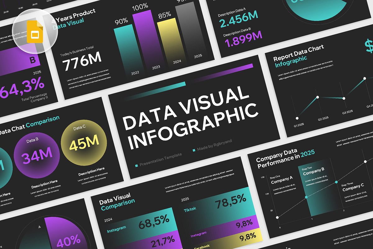 Data Visual Infographic GS, a Presentation Template by rgbryand (Photo 1 of 6)