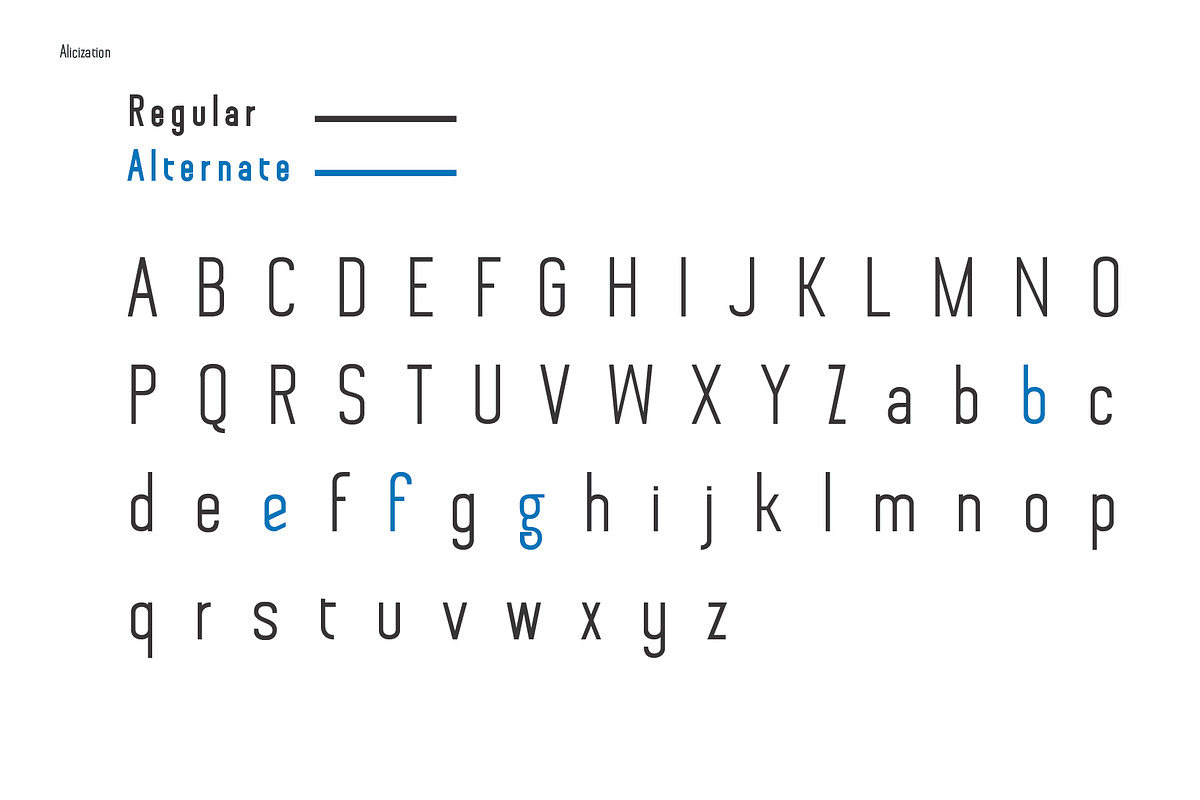Alicization - Sans Serif, a Sans Serif Font by Teweka (Photo 11 of 11)
